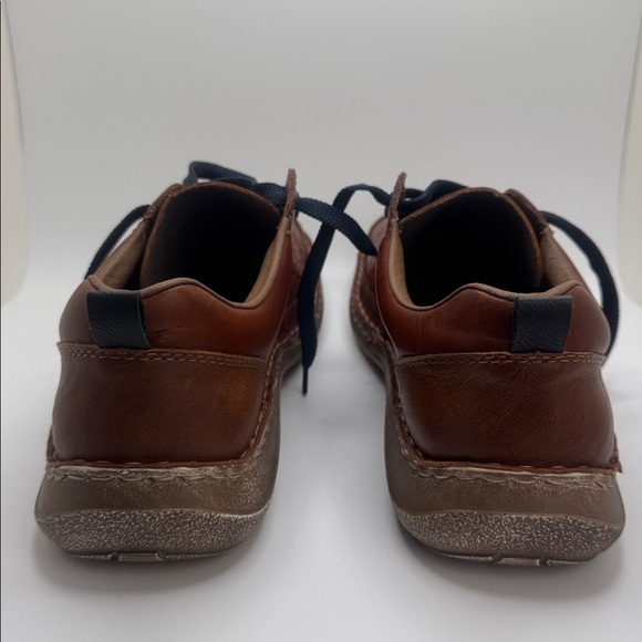 Rieker Men’s Brown Leather Lace-Up Comfort Shoes Wide Fit Perforated 43 US 10 - Picture 7 of 10
